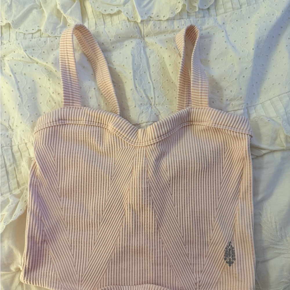 FP Movement by Free People Blush Ribbed Tank Top
